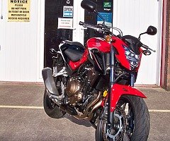 2017 Honda CB500 F with a tiny 4263miles 35kw 47bhp