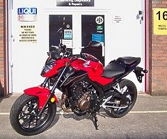 2017 Honda CB500 F with a tiny 4263miles 35kw 47bhp