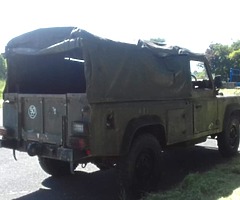 Vintage Land Rovers 110s ex Singapore military