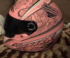 Ladies eye catching helmet