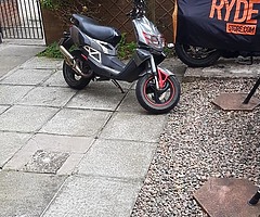 Here I have we Peugeot metal x100 moped we 100cc mot till 1st dec 19 will need bit tlc tbh