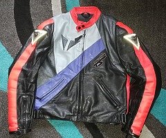 Dainese Motorcycle Leather Jacket - Image 4/4