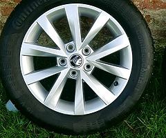 Skoda Alcatras alloy wheels with tyres - brand new - Image 5/10