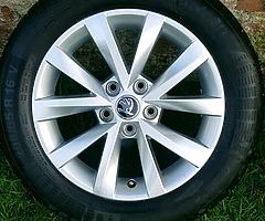 Skoda Alcatras alloy wheels with tyres - brand new - Image 6/10