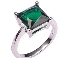 Emerald 925 Sterling Silver Rings