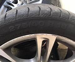 bmw F10 wheels, r18, good tyres