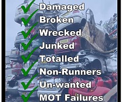 Scrap cars wanted