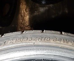 4x 215 35 18 tyres for sale all like new