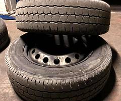 Set 205/65/16 rims tyres fit vivaro traffic primastar - Image 4/4